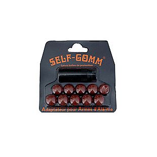 Adaptateur Self-Gomm - M8x100 + 10 balles caoutchouc
