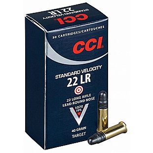 Munition 22 Lr - CCi - Cartouches vitesse standard - Target 40 GR / 50